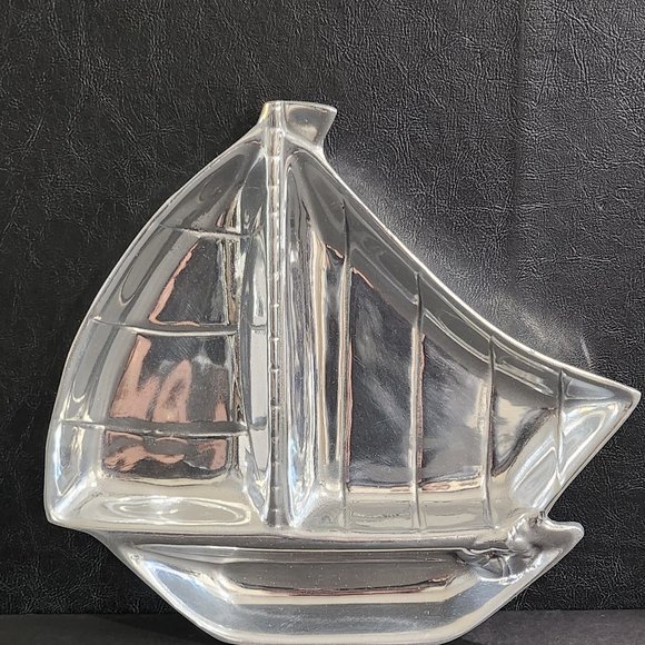 3 Section Aluminum Sailboats Serving Tray - Picture 7 of 10